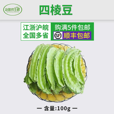 `新鲜蔬菜  四棱豆 龙豆 四角豆一包100g