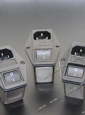 AC电源插座CANNY WELL三合一保险开关一体滤波器CW2C-06A-T/10A-T