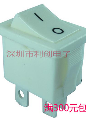 进口船形电源翘板开关R19双路4脚R9D2全白色DC220V小按键按钮高端