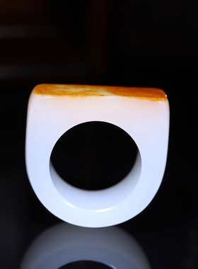 玉秀和田玉扳指定制手饰戒指