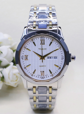 VGASY正品石英情侣手表原装进口机芯钨钢表圈防水手表经典4075
