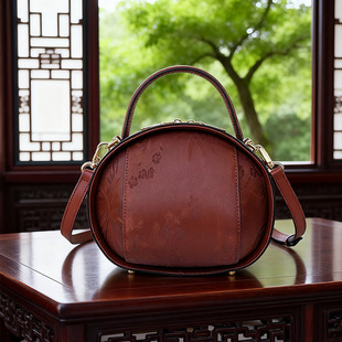 宝包宋锦鹤鹿同春单肩斜挎包桑蚕丝手提包手拎 非遗香云纱元