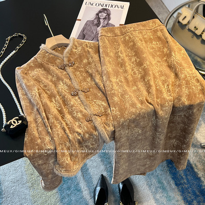 新中式名媛套装女秋冬款