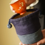 Хлопковая чайная чашка, чайный сервиз, заварочный чайник, система хранения, тканевый мешок, сумка, ювелирное украшение, портативная упаковка из грецкого ореха, увеличенная толщина, на шнурках