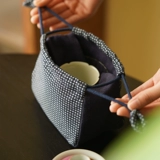 Хлопковая чайная чашка, чайный сервиз, заварочный чайник, система хранения, тканевый мешок, сумка, ювелирное украшение, портативная упаковка из грецкого ореха, увеличенная толщина, на шнурках