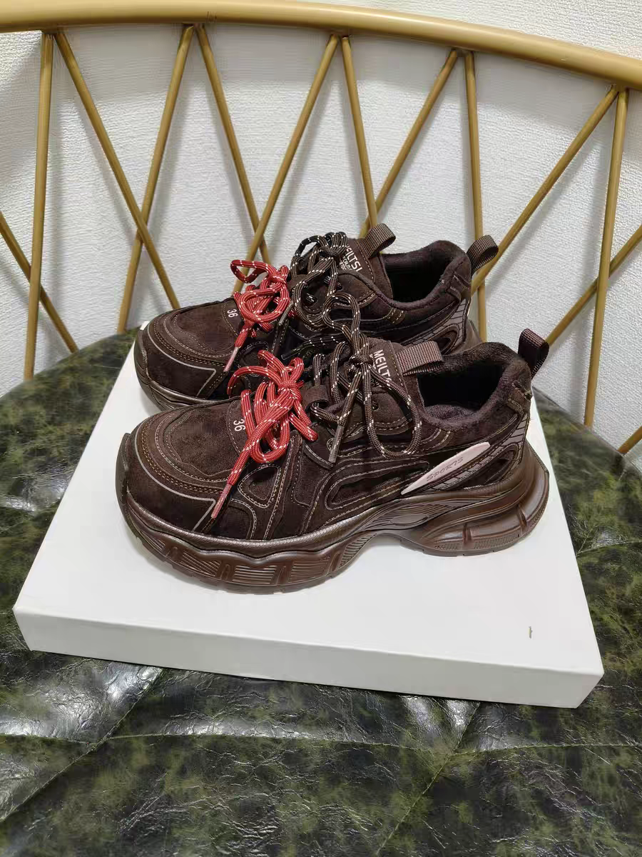 撤柜断码真皮加绒老爹鞋女2025冬季新款厚底复古运动鞋百搭休闲鞋,女鞋,时尚休闲鞋,淘宝优惠券,粉丝福利购,淘宝优惠卷