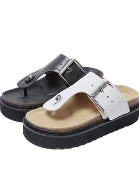 MZHAIWEIO2026年夏季新款厚底增高人字拖女外穿休闲沙滩凉拖鞋女