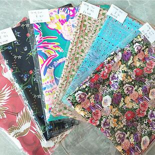 真丝双绉布料花色桑蚕丝零头布服装连衣裙上衣短袖零料DIY面料