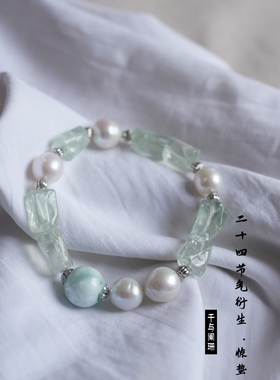 二十四节气惊蛰原创设计天然石手链女款小众设计感高级轻奢手饰