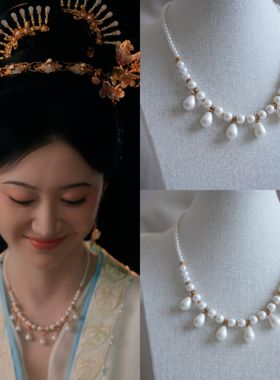 似锦姜似景甜同款项链璎珞古风配饰汉元素国风旗袍