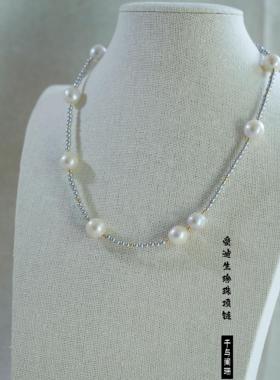 天然淡水珍珠项链锁骨链