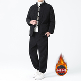 冬季风中式复古唐装棉衣保暖灯芯绒加厚棉袄男A118-TZ010P200，男装棉衣，电商A118