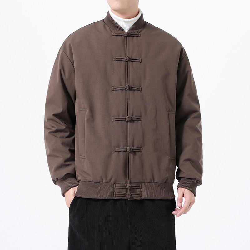 90%白鸭绒冬季风复古唐装男士保暖羽绒服外套A118-YR206P245,男装羽绒服,电商A118