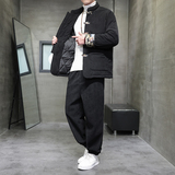 冬季风棉衣唐装中式复古灯芯绒套装大码棉袄男A118-TZ12P205，男装棉衣，电商A118