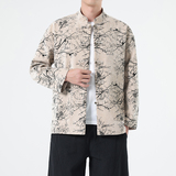春季风男装外套新中式提花复古唐装汉服夹克A118-A8818P120，男装夹克，电商A118