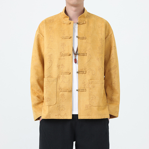 秋季风男装唐装汉服夹克大码古文字印花外套A118-A8836P115图片
