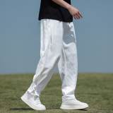 春夏风青年男装新中式宽松束脚提花大码休闲裤A118-K110P75，男装休闲裤，电商A118