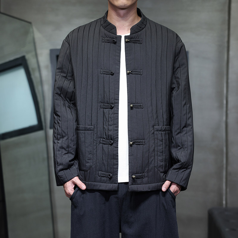 秋季风男装夹克中式大码唐装汉服条纹青年外套A118-A8812P115,男装夹克,电商A118