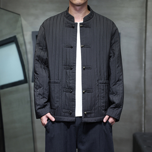 秋季风男装夹克中式大码唐装汉服条纹青年外套A118-A8812P115图片