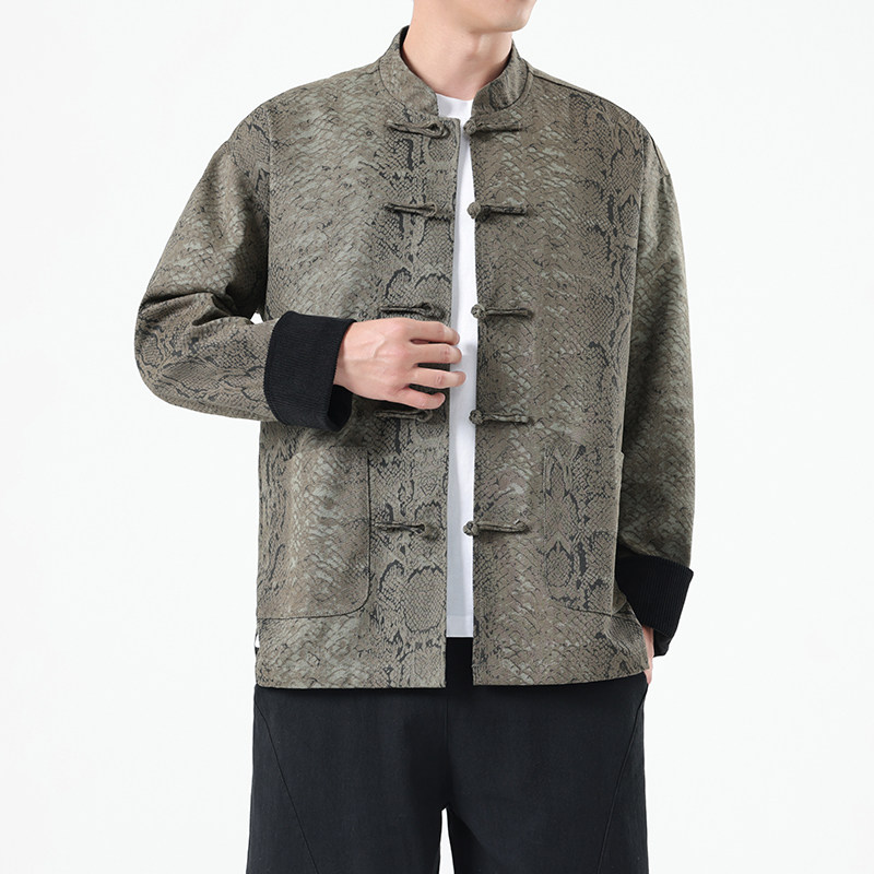 2025春季风男装夹克复古唐装青年汉服中式外套A118-A8821P120,男装夹克,电商A118