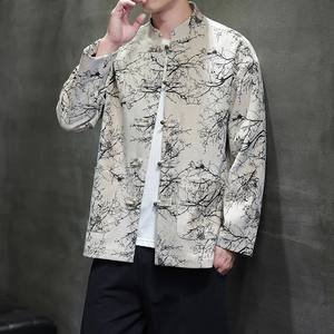 2025春季风提花夹克新中式复古唐装汉服外套男A118-A8818P120图片