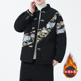 冬季风灯芯绒棉衣中式复古唐装加厚保暖棉袄男A118-MY013P145，男装棉衣，电商A118