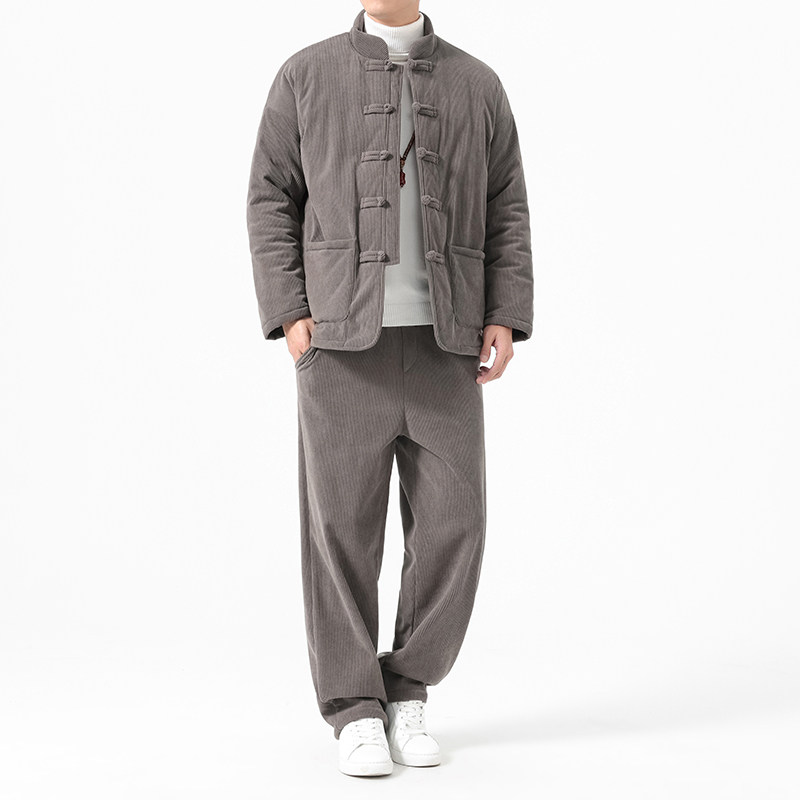 2025冬季风棉衣唐装保暖加厚套装男A118-TZ7701P200抖音控298,男装棉衣,电商A118