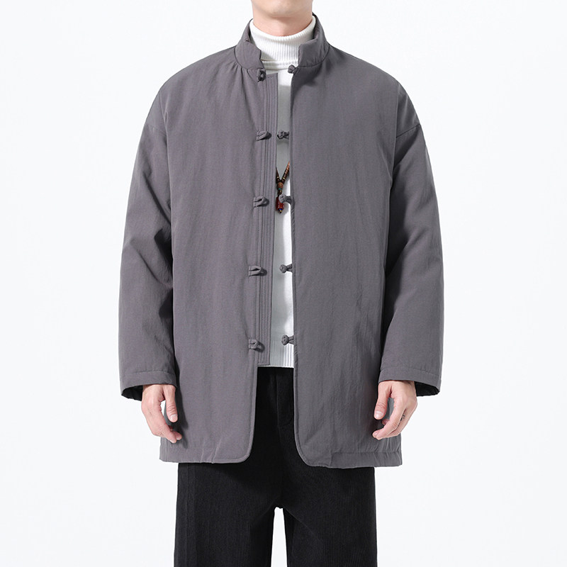 90%白鸭绒冬季风男装唐装复古羽绒服保暖外套A118-YR207P285,男装羽绒服,电商A118