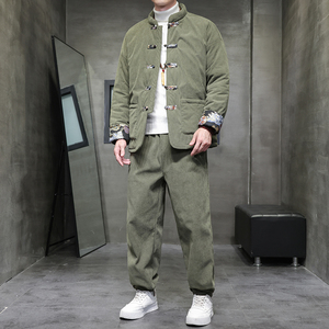 2025冬季风棉衣唐装中式复古棉袄套装男TZ12-P205图片