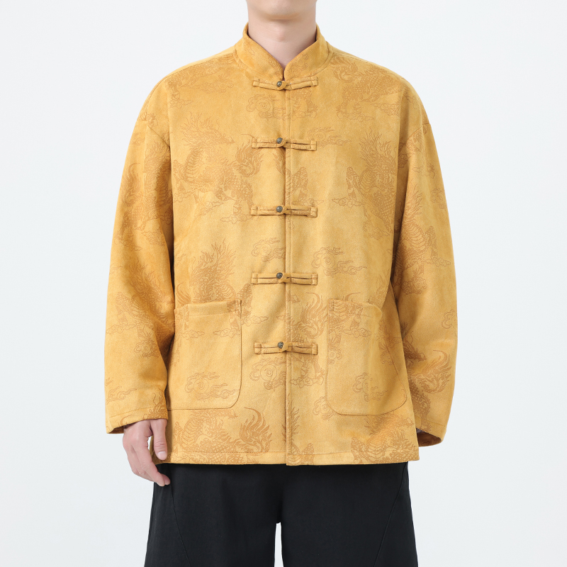 秋季风男装唐装汉服新中式复古民族风夹克外套A118-A8835P115，男装夹克，电商A118