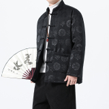 冬季风男装唐装棉衣中式复古中老年保暖外套A118-MY6610P145，男装棉衣，电商A118