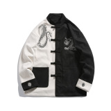 春夏风唐装汉服麂皮绒中式复古大码夹克外套男A118-A8806P120，男装夹克，电商A118