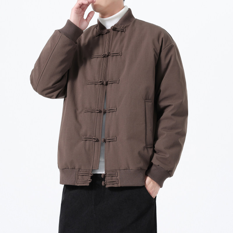 90%白鸭绒冬季风复古唐装男士保暖羽绒服外套A118-YR206P245,男装羽绒服,电商A118