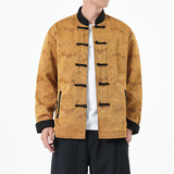 春季风男装新中式双面穿夹克复古唐装汉服外套A118-A8809P145，男装夹克，电商A118