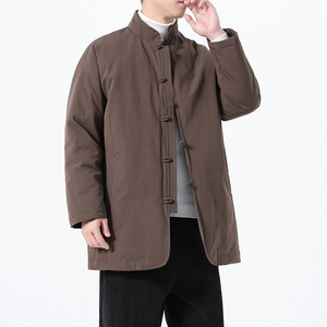 90%白鸭绒冬季风唐装男士复古羽绒服保暖外套A118-YR207P285图片