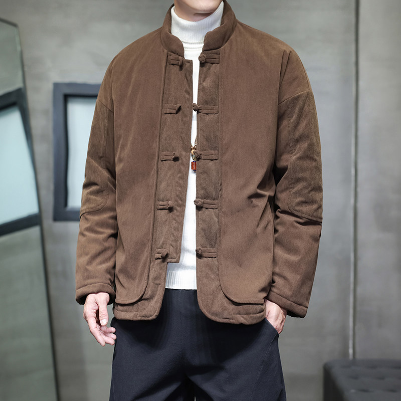 2025冬季风唐装棉衣保暖加厚外套男A118-MY6603P165抖音控268,男装棉衣,电商A118