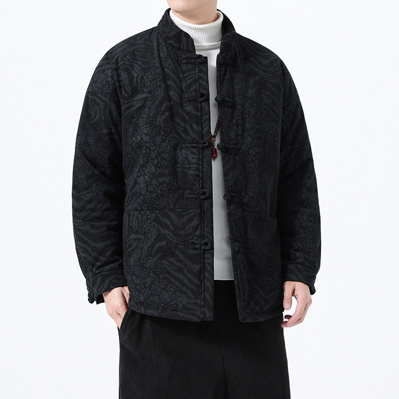 冬季风男装棉衣复古大码唐装保暖加厚外套A118-MY6611P145,男装棉衣,电商A118