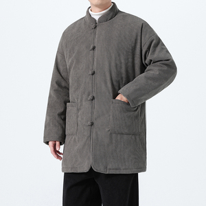 冬季风唐装棉衣大码复古中式保暖加厚外套男A118-MY6609P165图片