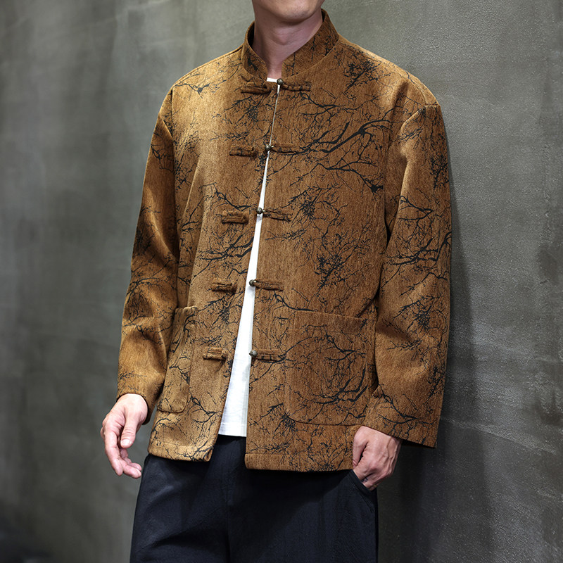 秋季风男装外套中式提花复古唐装汉服青年夹克A118-A8818P120图片
