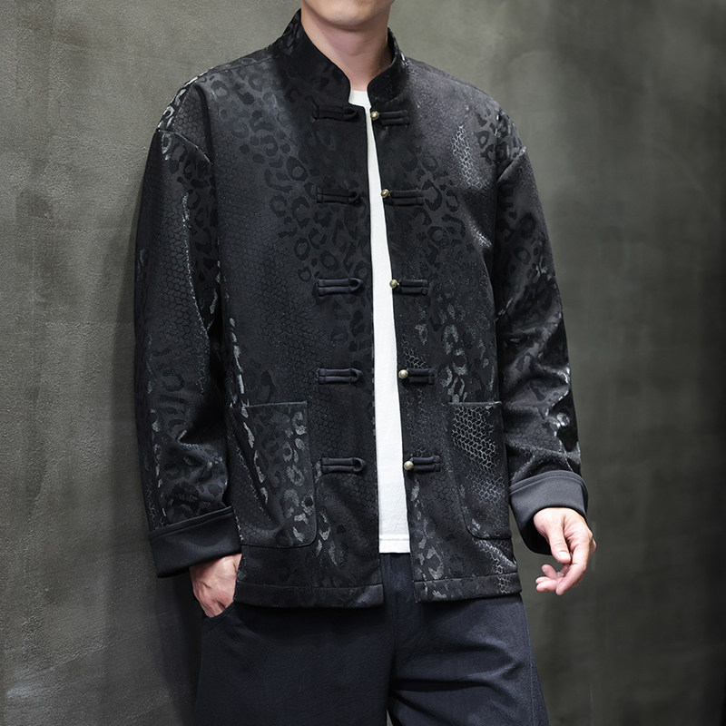 2025春季风新中式夹克唐装汉服大码青年外套男A118-A8816P120,男装夹克,电商A118