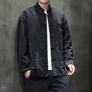 2025春季风新中式夹克唐装汉服大码青年外套男A118-A8816P120图片