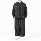 冬季风男装唐装加厚灯芯绒棉衣套装A118-TZ7702P200抖音控328，男装棉衣，电商A118