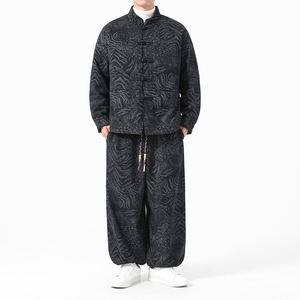 冬季风男装唐装加厚灯芯绒棉衣套装A118-TZ7702P200抖音控328图片