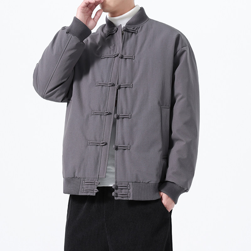 90%白鸭绒羽绒服风唐装新中式保暖加厚外套男A118-YR206P245,男装羽绒服,电商A118