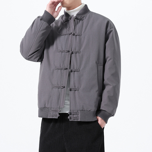 90%白鸭绒羽绒服风唐装新中式保暖加厚外套男A118-YR206P245图片
