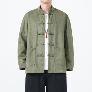 秋冬风唐装汉服复古立领中山装大码夹克外套男A118-A8836P115图片
