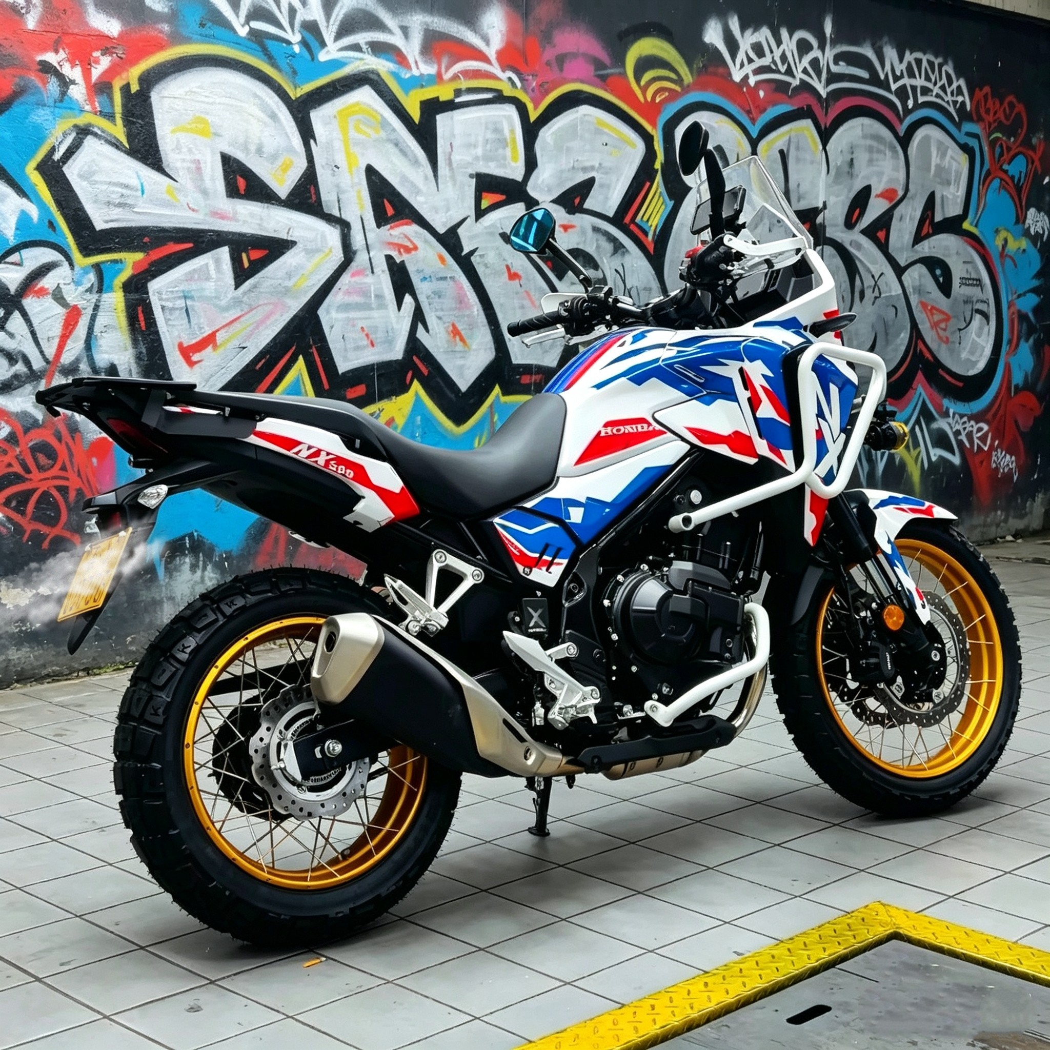 适用本田nx500/400全车身版画贴纸 个性机车改装保护膜版花可定制