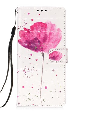 一枝花适用GalaxyS24/S23/S22/S21 5G三星翻盖手机壳S10/S9 Ultra/FE/PLUS/+ 4G皮套防摔保护套电话壳