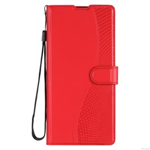 S22 S21 S20 红色适用GalaxyS25 Plus S23 ULTRA FE三星翻盖手机壳S10皮套保护套电话壳 S24