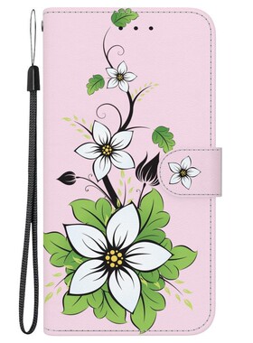 百合花适用Galaxy A11/A21/A31/A41/A51 三星翻盖手机壳A71 4G/5G皮套防摔保护套男女电话壳